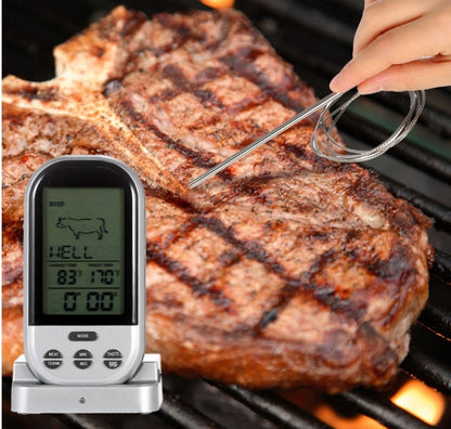 Smart Home Wireless BBQ Fork Kitchen Food Thermometer Single Double Probe Thermometer