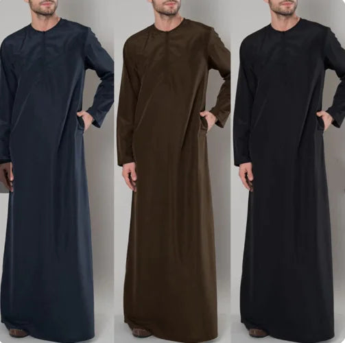 Men's Islamic Long Sleeve Kurta Robe - PureSelect