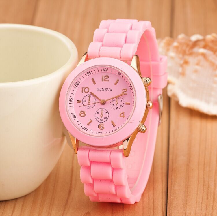 Trendy Silicone Couple's Quartz Watches