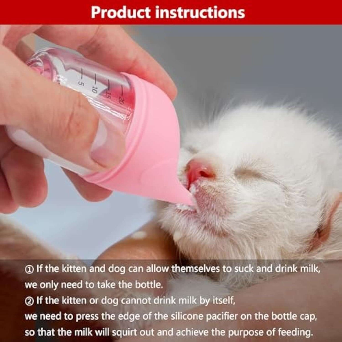 Puppy & Kitten Nursing Feeding Bottle Kit