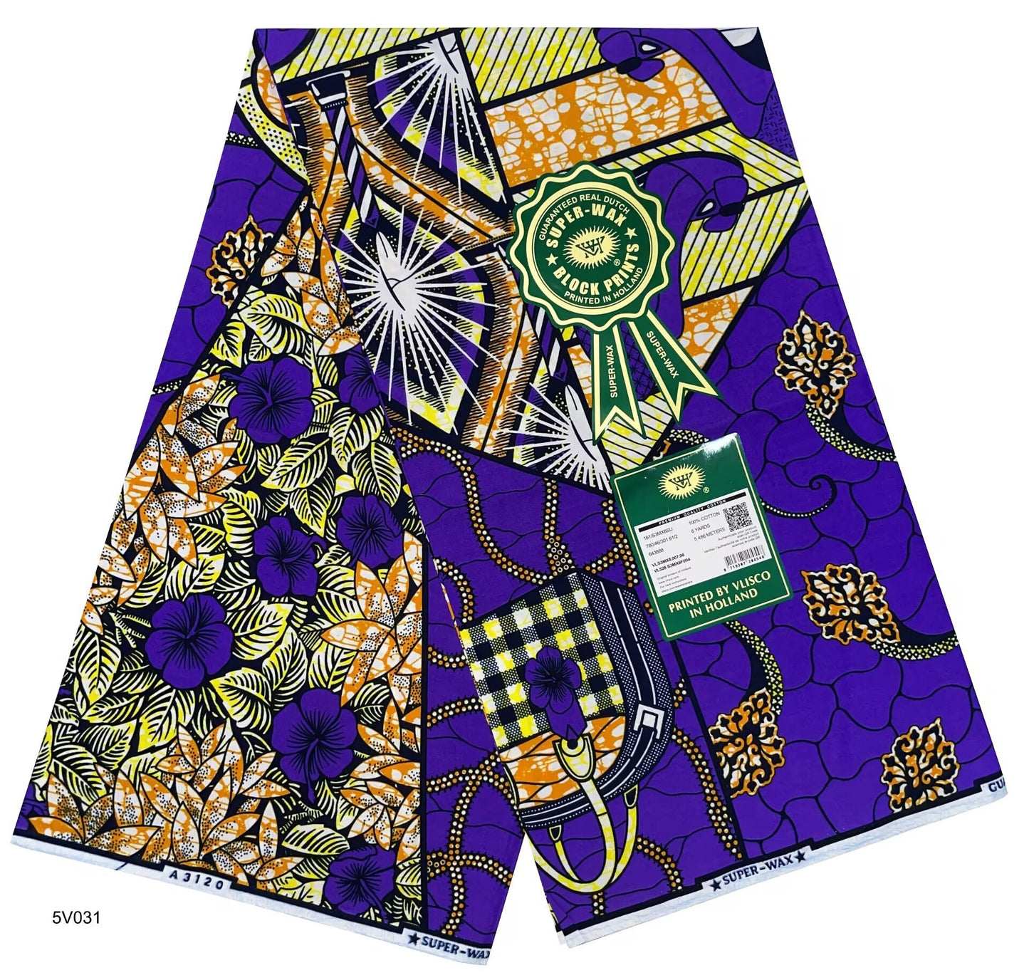 Printed Super Wax Fabric African