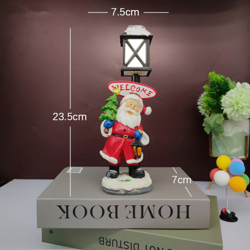 Resin Snowman Night Light