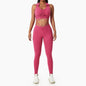 Fashion Gym Drawstring Lapel Sports Outfit for Women