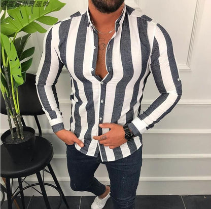 Men's Striped Shirt – Classic Style for a Smart Casual Look