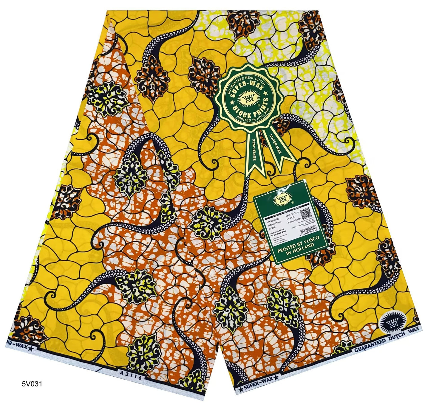 Printed Super Wax Fabric African