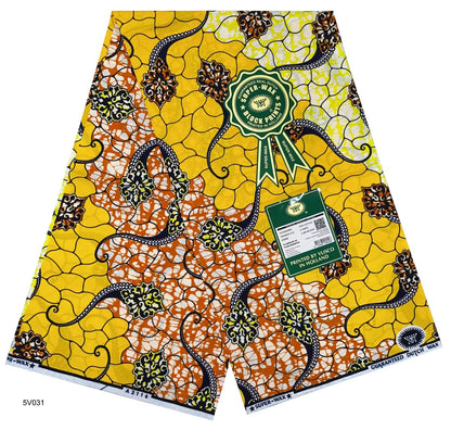 Printed Super Wax Fabric African