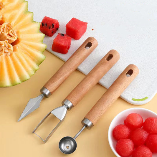 Stainless Steel Watermelon Cutter - Effortless Slicing Tool!