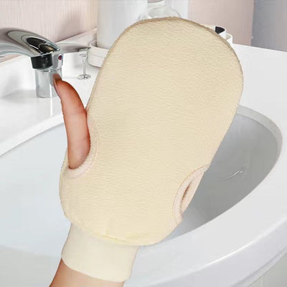 Solid Color Cute Bath Towel Bath Gloves