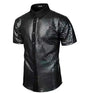 70s Disco Party Sequined Button-Down Cosplay Shirt for Men