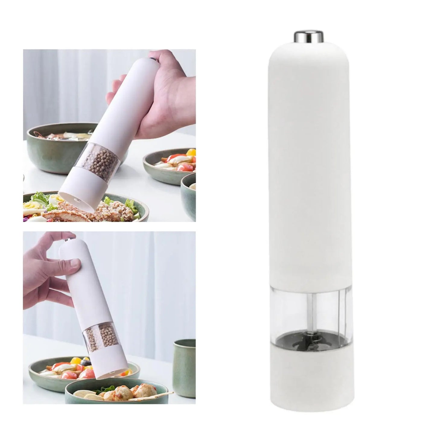 Automatic Electric Black Pepper & Sea Salt Grinder