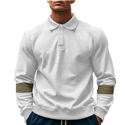 Long-Sleeved Lapel Polo Shirt - PureSelect