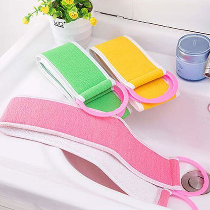 Handle type bath pull back bath towel