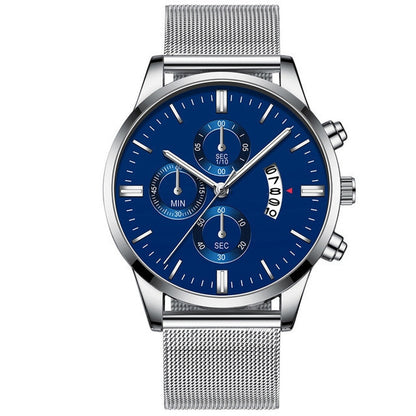 Men’s Luxury Business Quartz Watch with Mesh Band