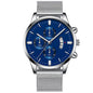 Men’s Luxury Business Quartz Watch with Mesh Band