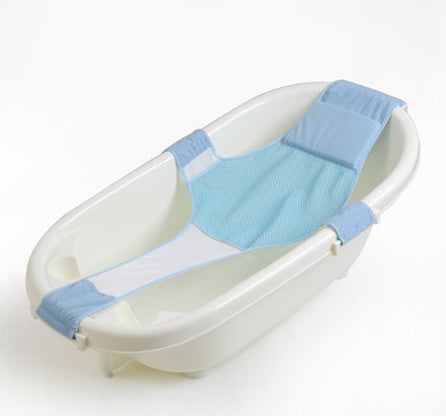 Non-Slip Cotton Baby Bath Net for Newborns