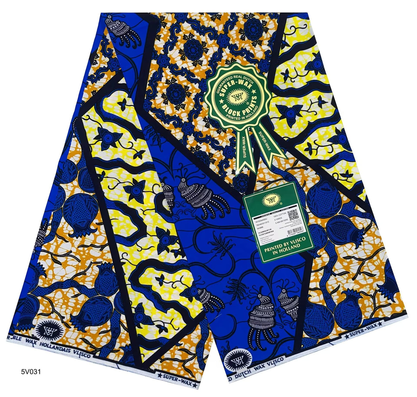 Printed Super Wax Fabric African
