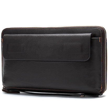 Trendy Long Leather Wallet with Multi-Card Slots