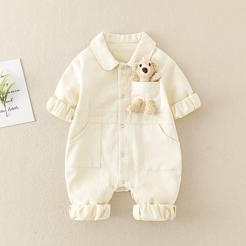 Stylish Denim Jumpsuit for Baby Boys – Perfect for Spring Festivals