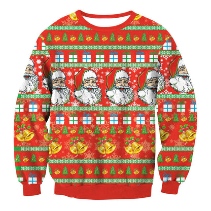 Autumn Winter Santa Elf Christmas Sweater Pullover