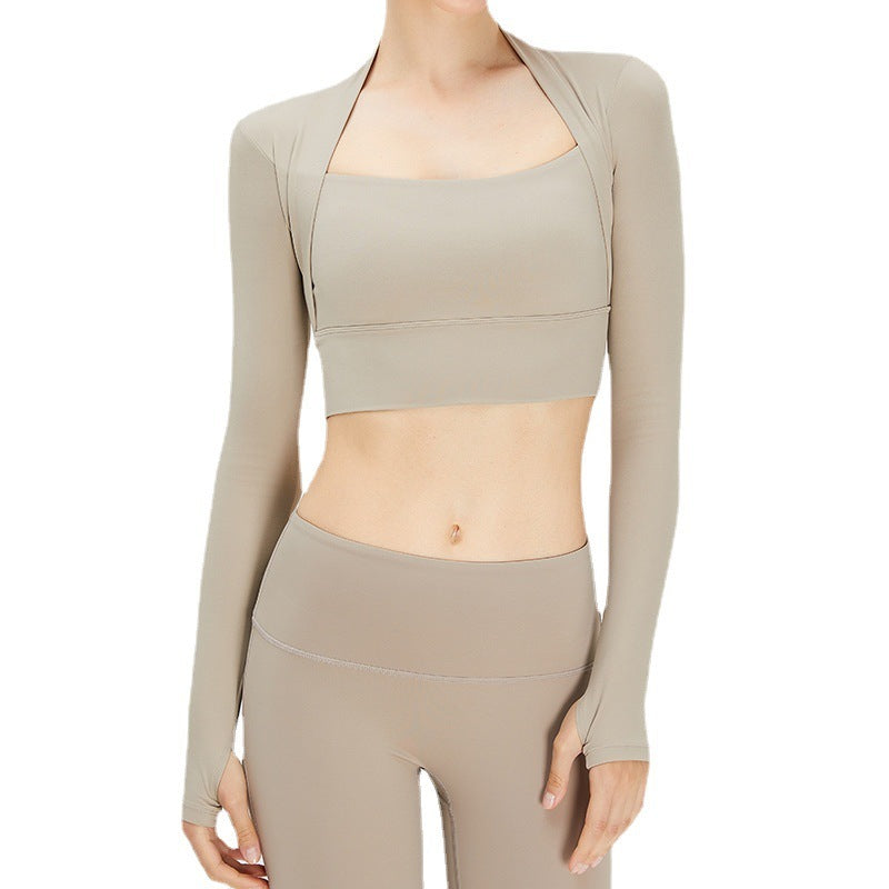 Long-Sleeved Lulu Yoga Clothes Sports Top for Running and Fitness