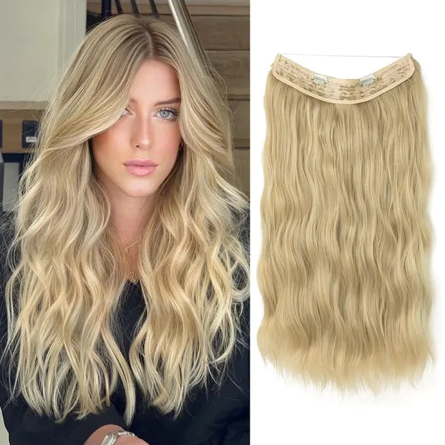 SARLA Synthetic Wave Clip-In Hair Extensions - PureSelect