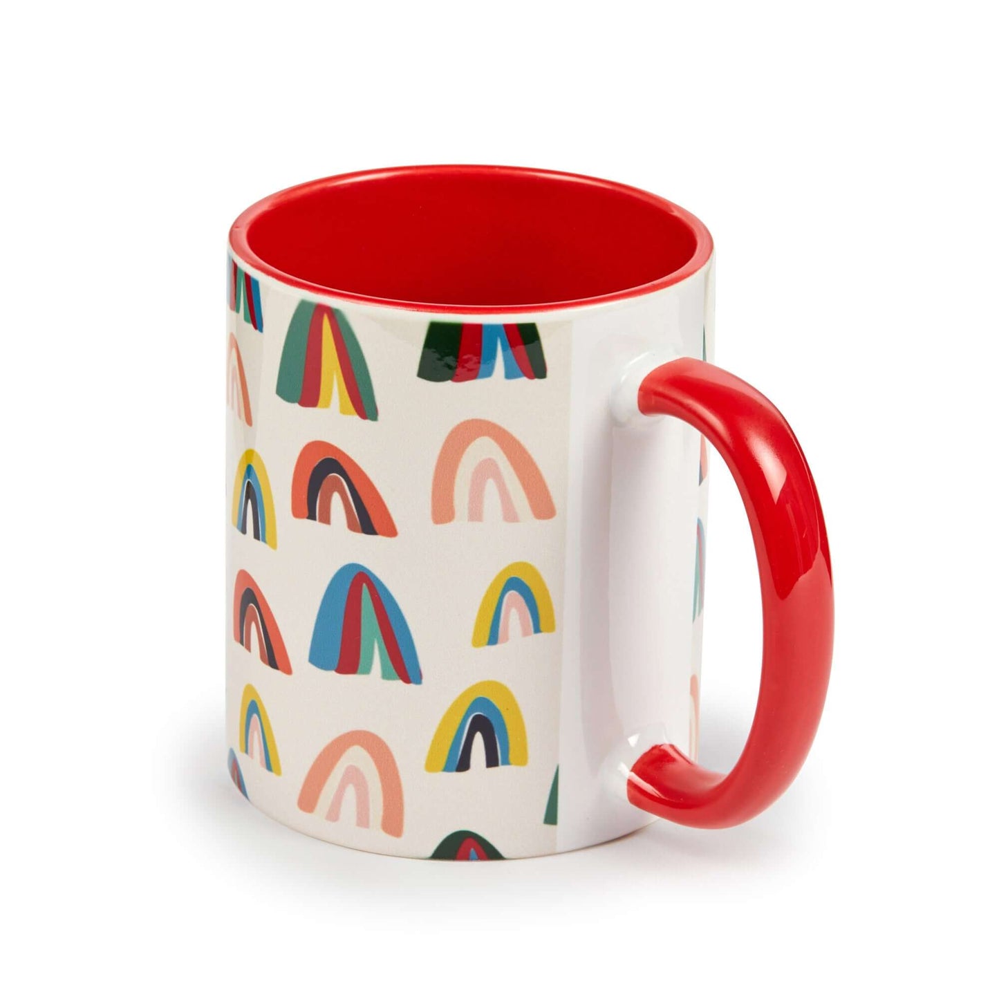 Vibrant Custom Photo Mugs with Colorful Handle Options