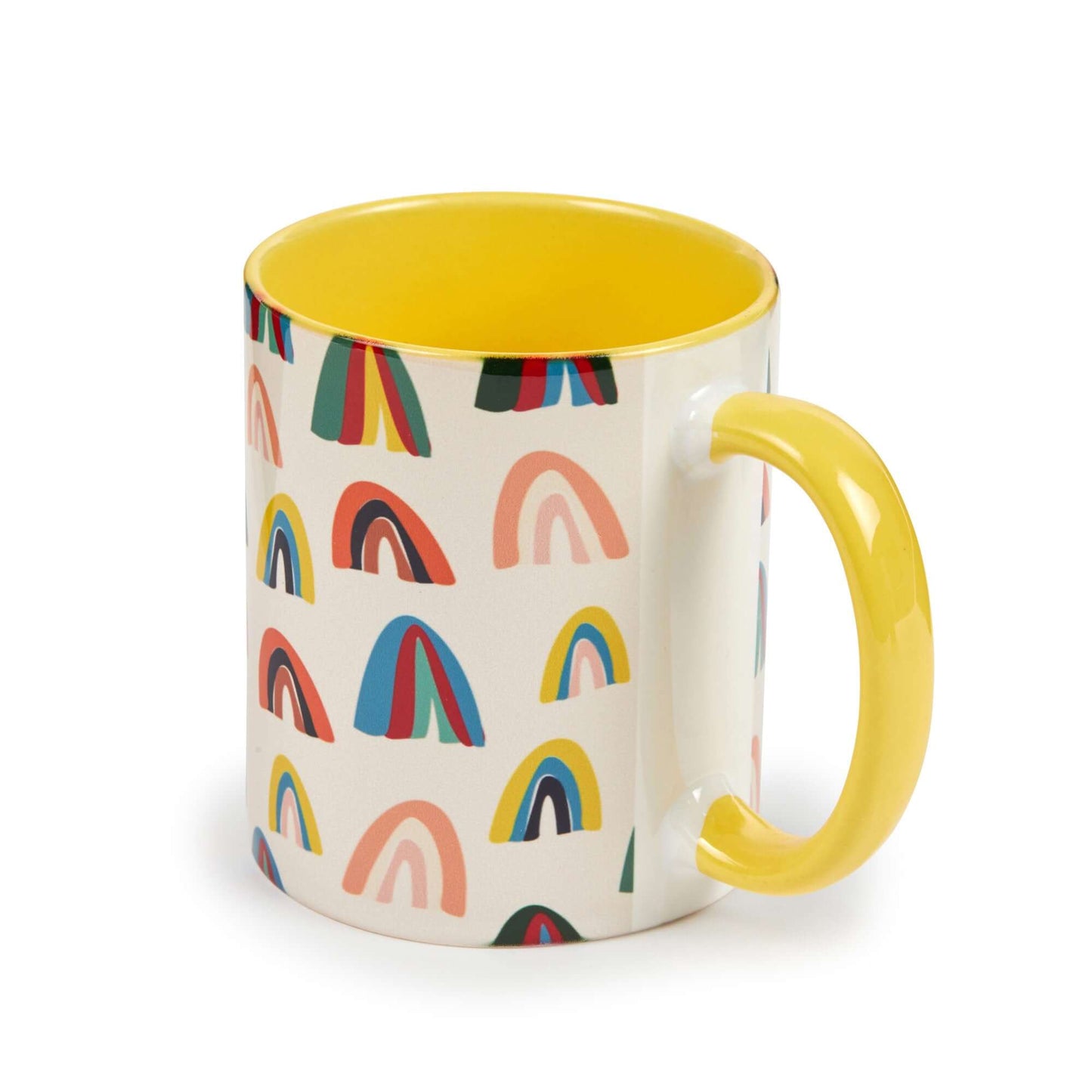 Vibrant Custom Photo Mugs with Colorful Handle Options