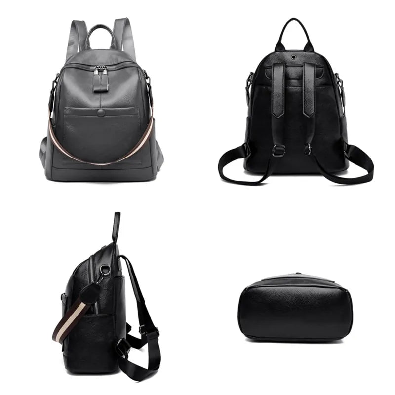 Women's Leather Backpacks - PureSelect