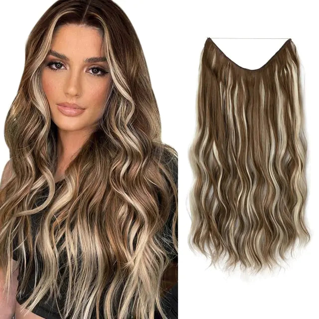 SARLA Synthetic Wave Clip-In Hair Extensions - PureSelect