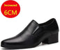 Genuine Leather Pointed Elevator Shoes for Men - PureSelect