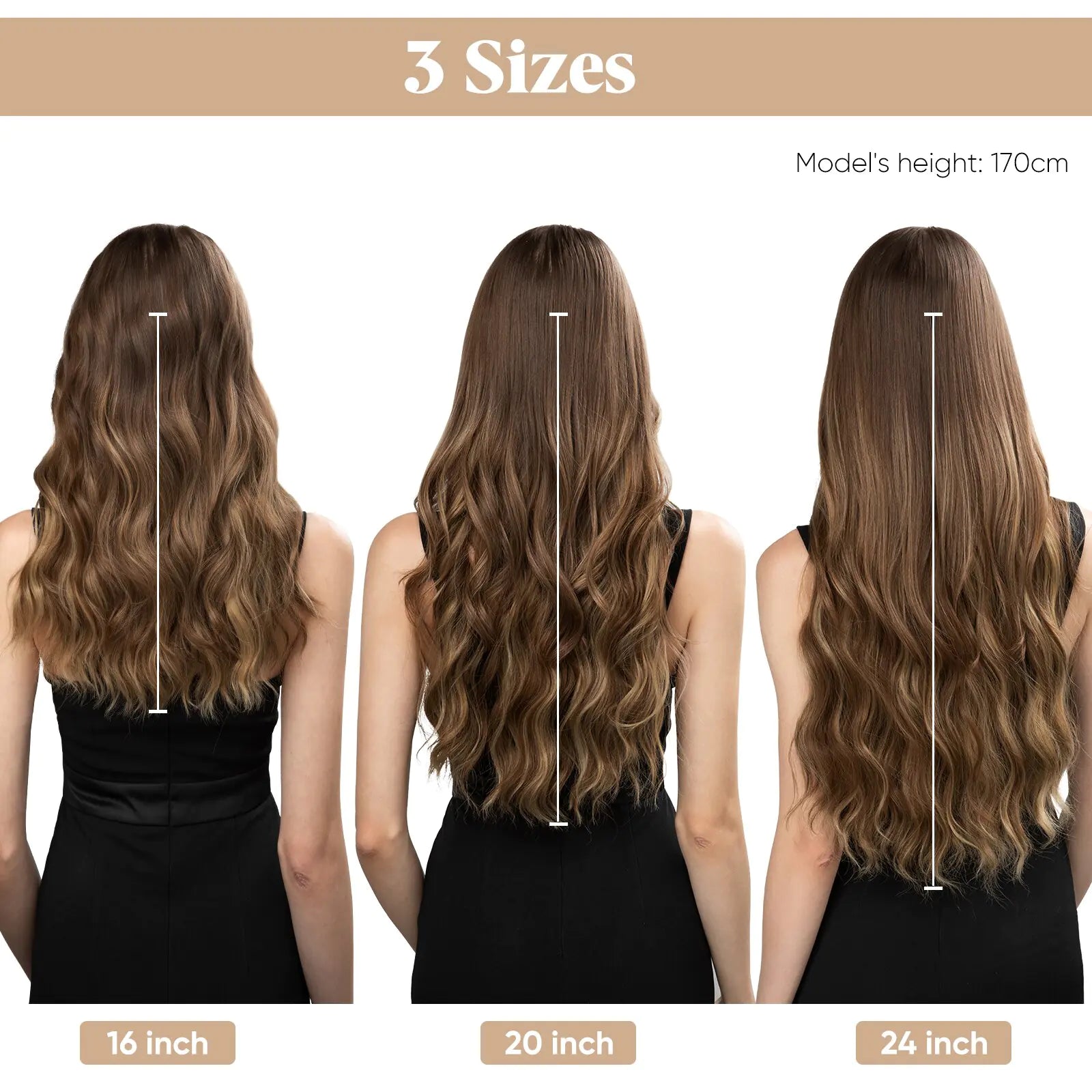 SARLA Synthetic Wave Clip-In Hair Extensions - PureSelect