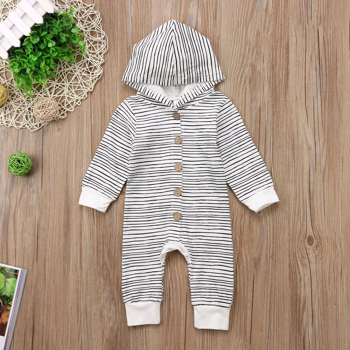 Striped Hooded For Babies - PureSelect