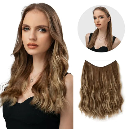 SARLA Synthetic Wave Clip-In Hair Extensions - PureSelect