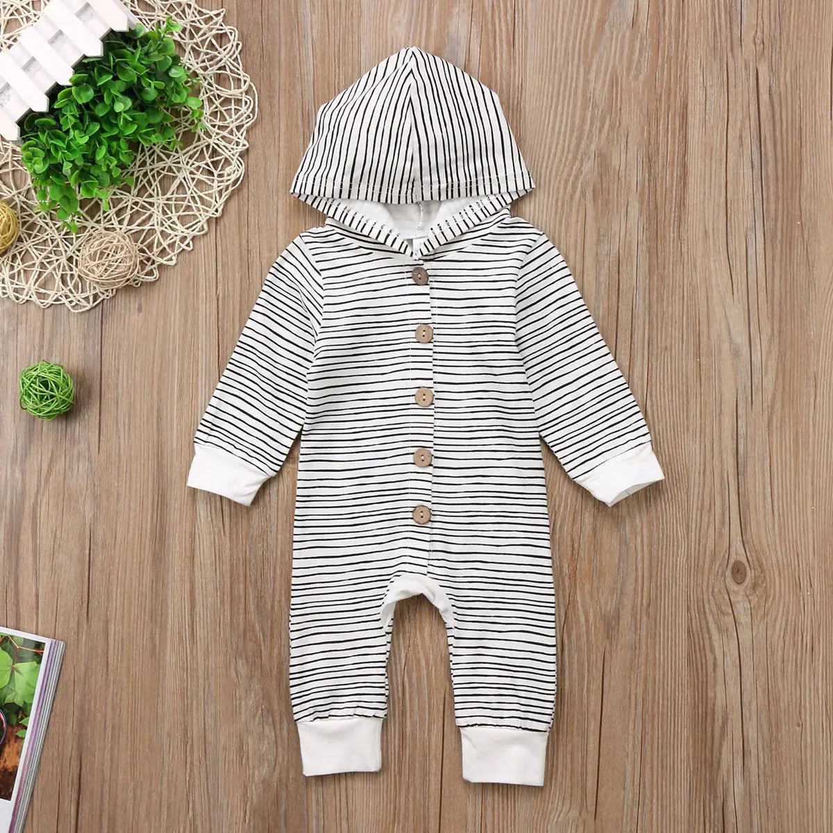 Striped Hooded For Babies - PureSelect