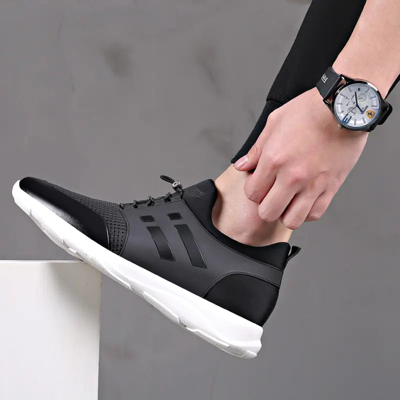 Men's Shoes Quality Lycra+ Cow Leather Shoes Brand - PureSelect