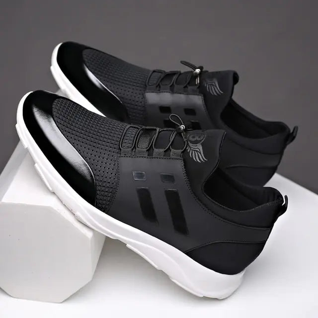 Men's Shoes Quality Lycra+ Cow Leather Shoes Brand - PureSelect