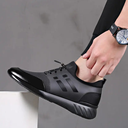 Men's Shoes Quality Lycra+ Cow Leather Shoes Brand - PureSelect