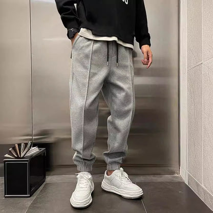 Thick Ankle-Tied Drawstring Leisure Sweatpants