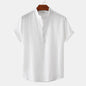 Men's Casual Solid Color Short Sleeve Beach T-Shirt – Perfect for Summer!