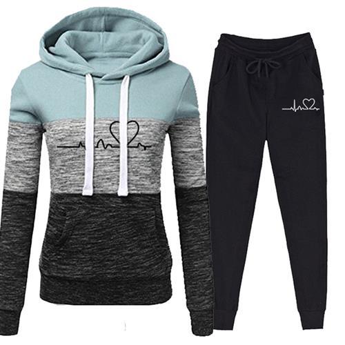 Casual Tracksuit Women Two Piece Set Suit Female Hoodies