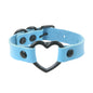 Punk Couple's Heart Hollow Leather Bracelet