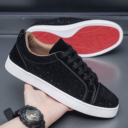 Men's Hot Drilling Casual Fashion Trends Sports Hong Kong Style Youth Shoes