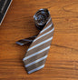 Business Formal Striped Tie for Commuter – All-Match Suit Shirt Accessory