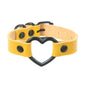 Punk Couple's Heart Hollow Leather Bracelet