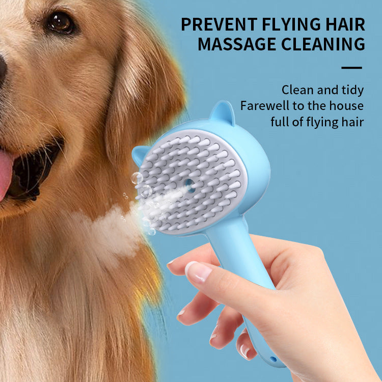 Rechargeable Self-Cleaning Pet Grooming Brush for Dogs & Cats