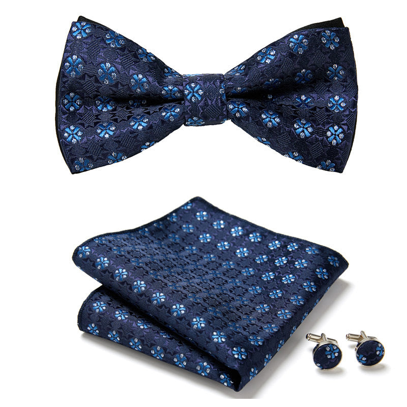 Three Piece Set Of Stylish Bow Ties