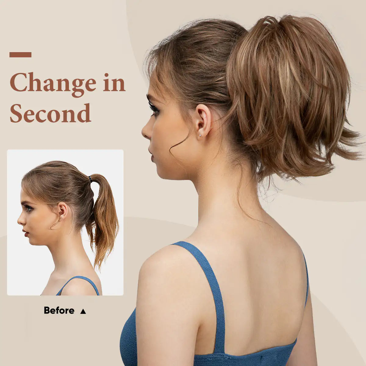 Clip In Ponytail Hair Extensions - PureSelect