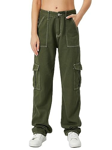 Women's Multi-Pocket Stitching Cargo Pants - PureSelect