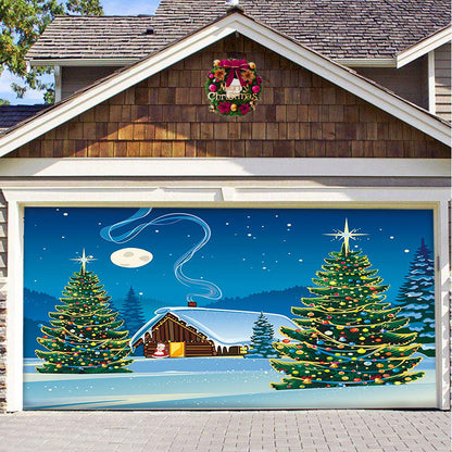 Christmas Garage Door Hanging Cloth