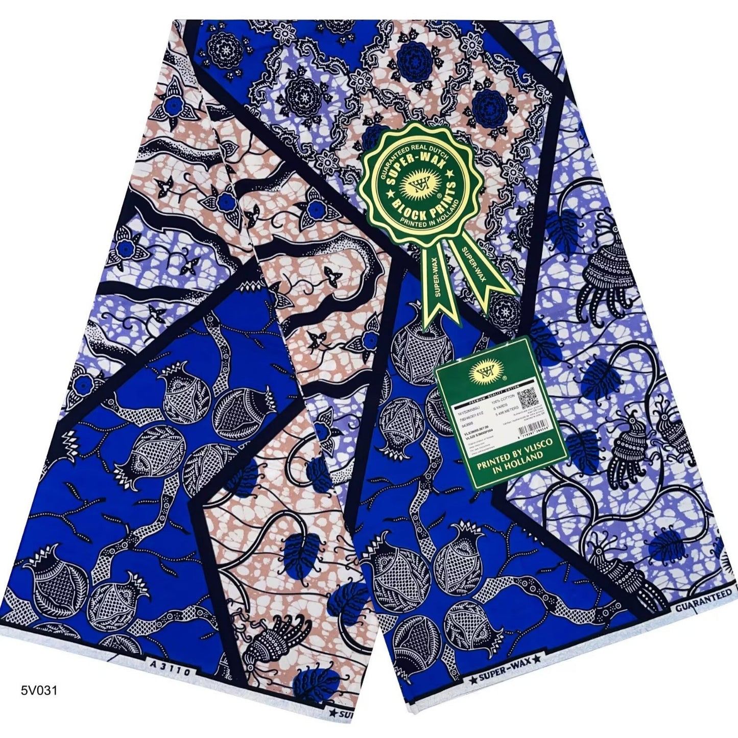 Printed Super Wax Fabric African